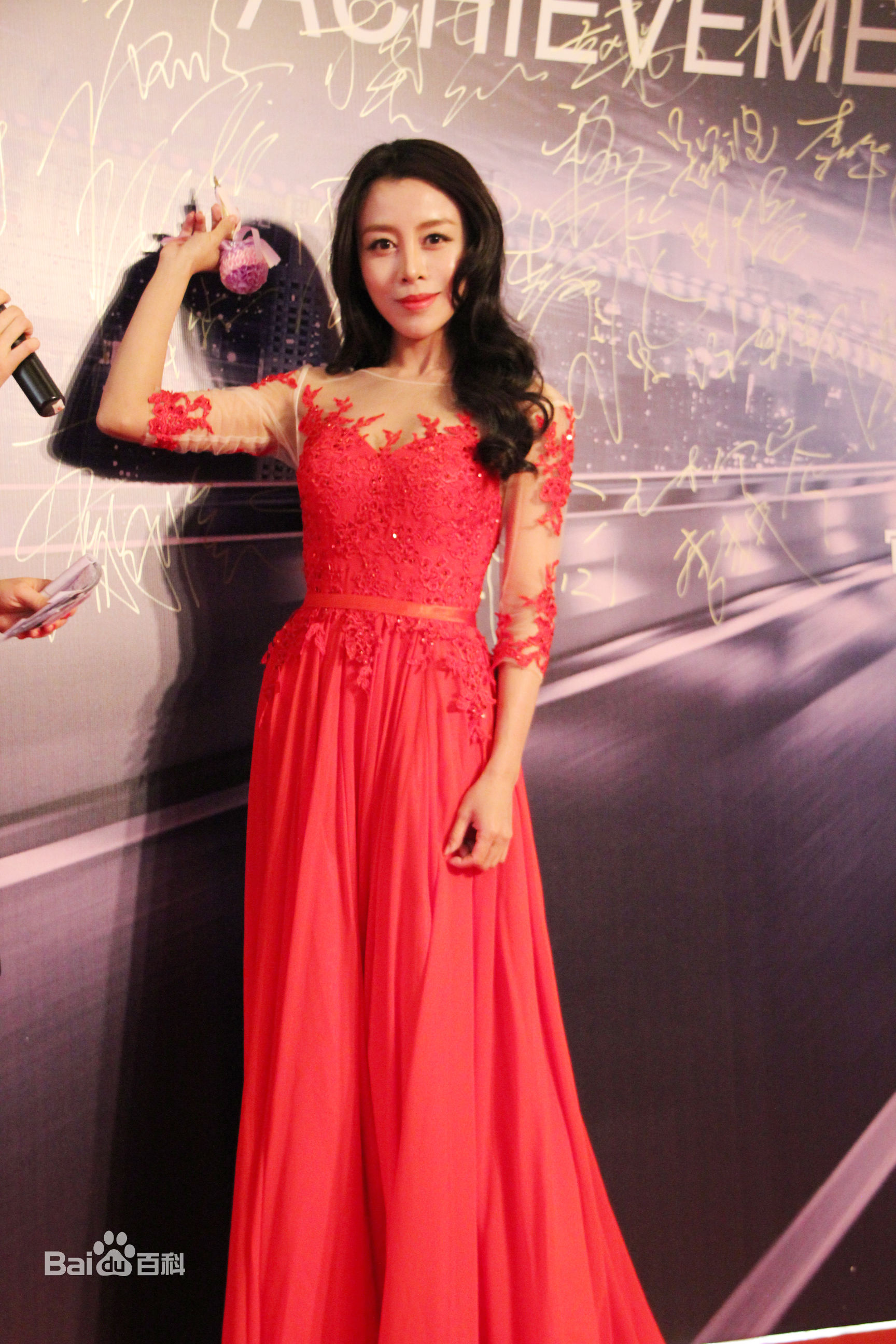 贾媛媛(YOLANDA JIA;JIAYUANYUAN)出席典礼红地毯壁纸壁纸