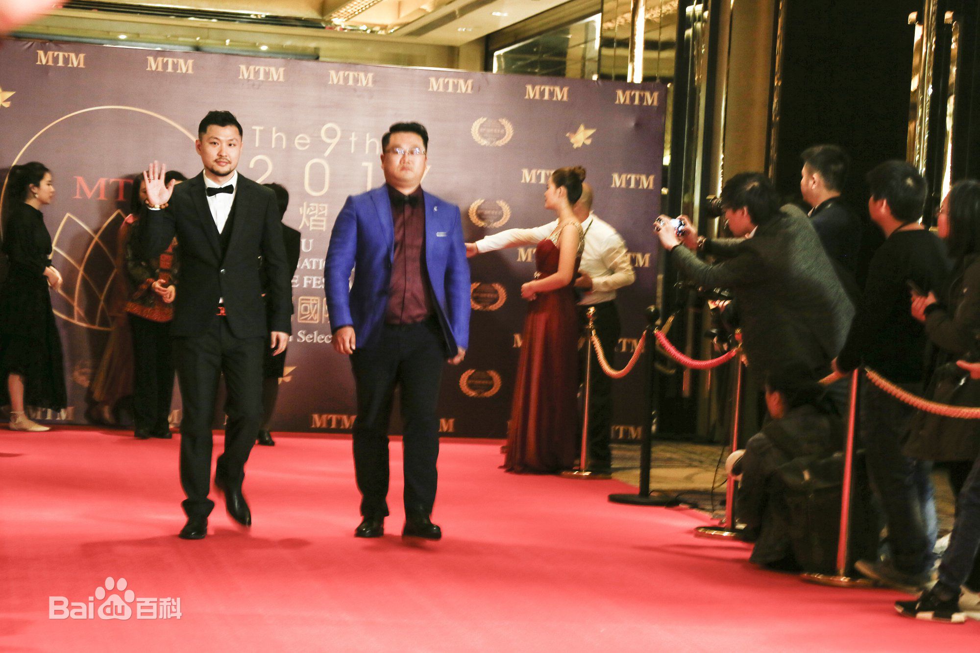 许文琦电影节现场前后照片