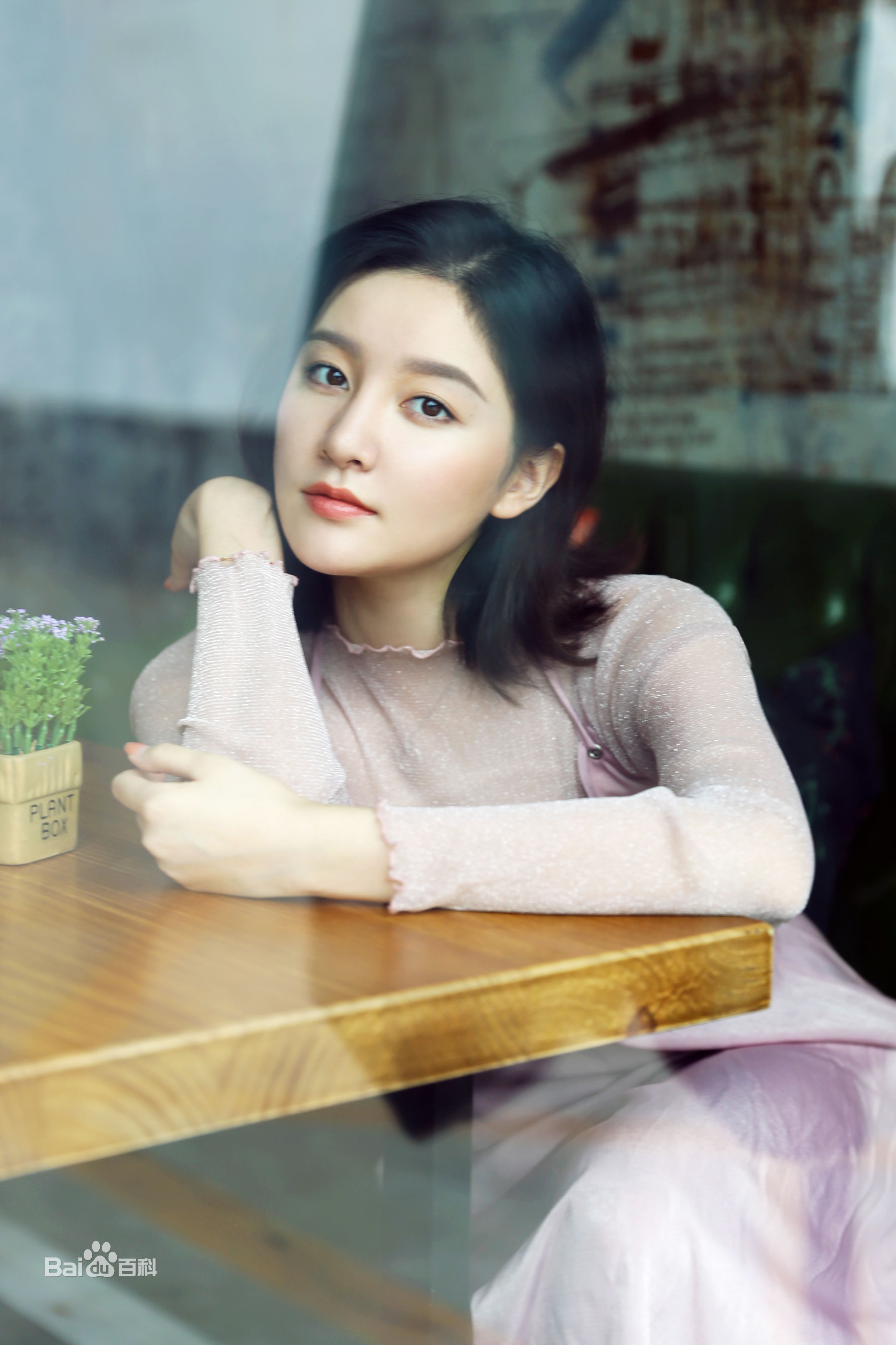 崔心心粉色长裙性感图片图集