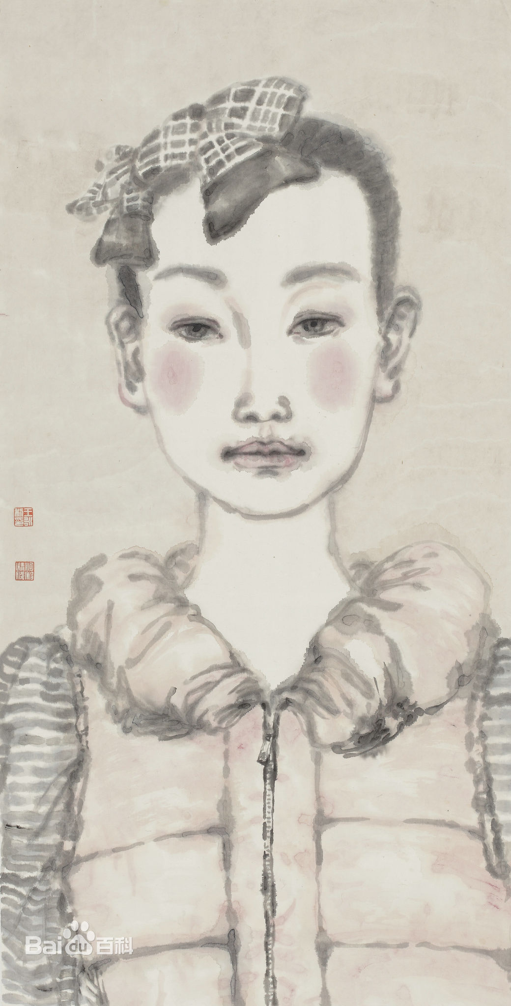 王永利水墨人物作品系列二前后照片