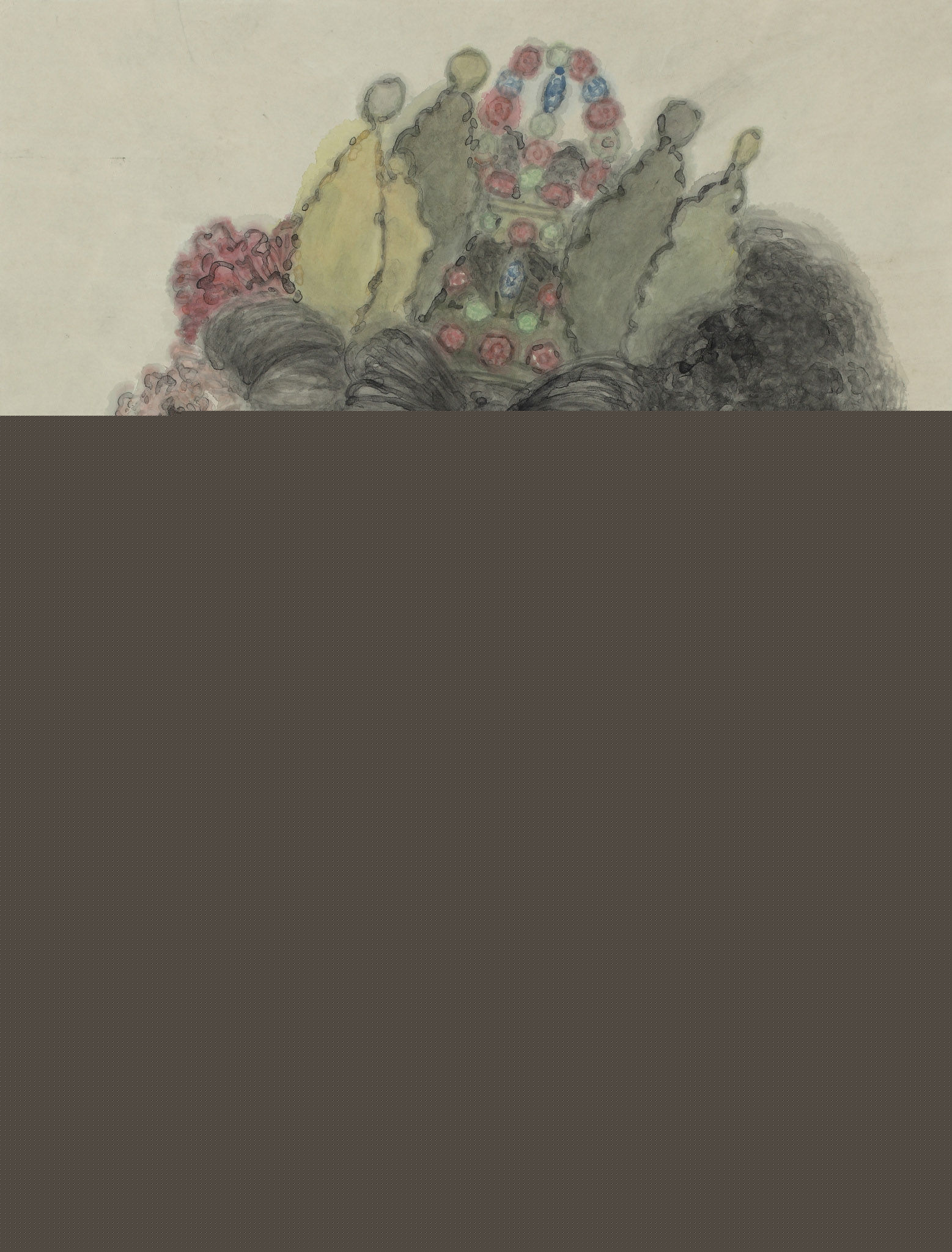 王永利水墨人物作品系列二前后照片