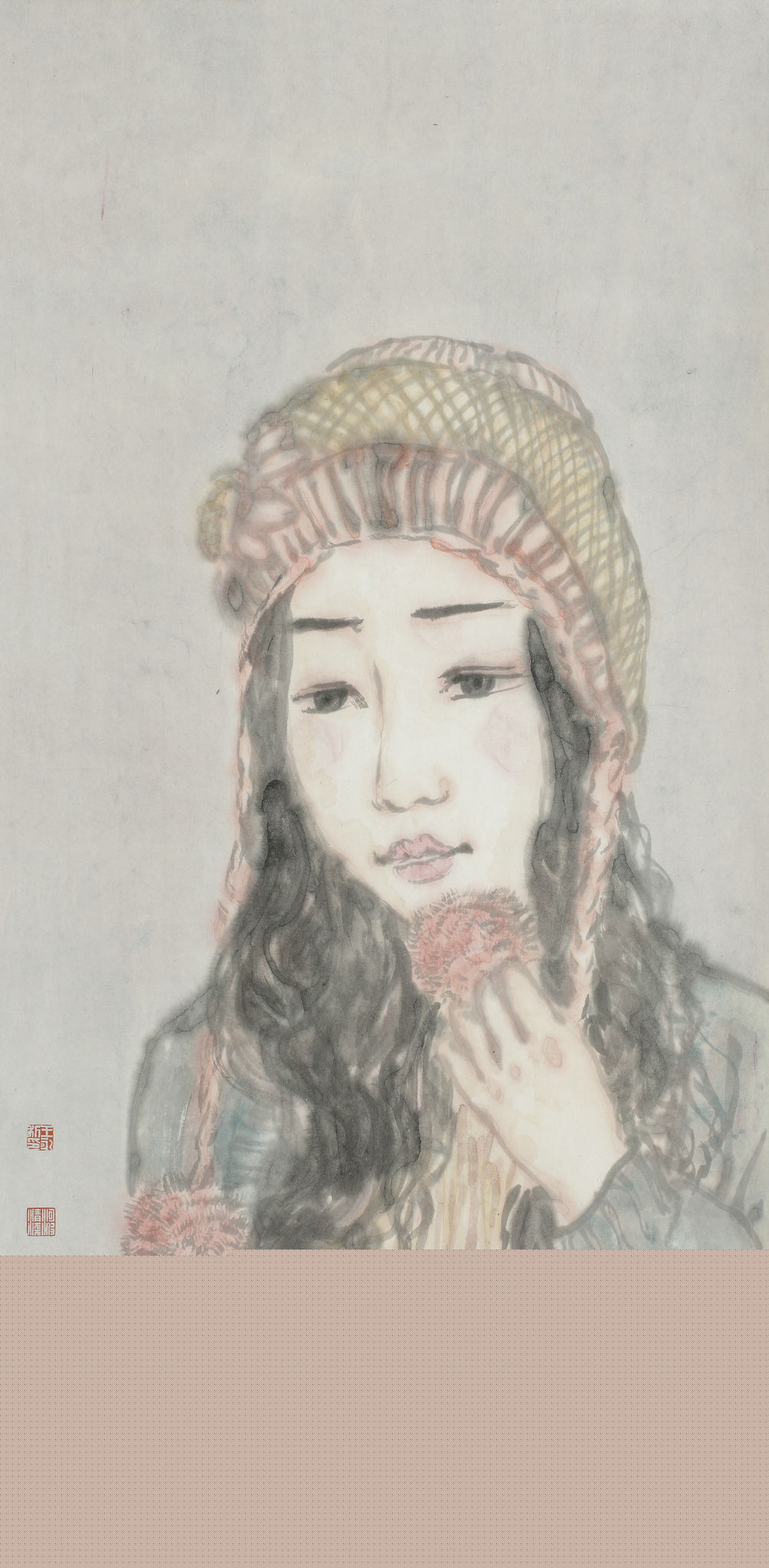 王永利水墨人物作品系列二前后照片