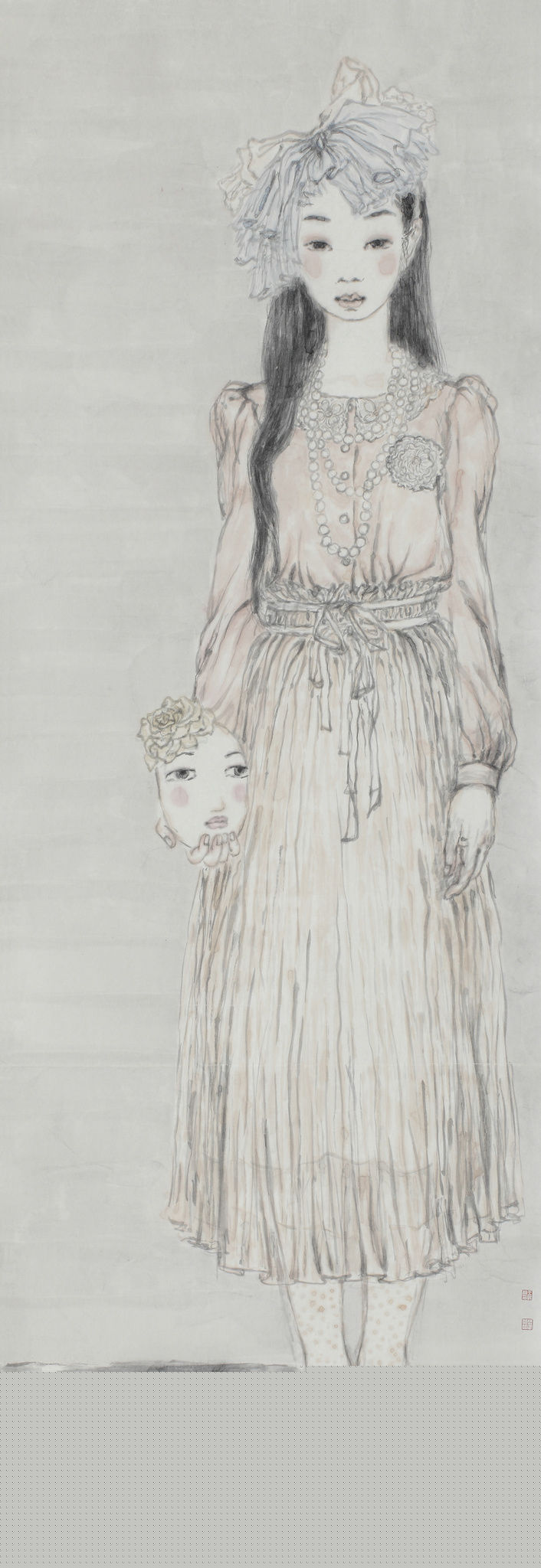 王永利水墨人物作品系列二前后照片