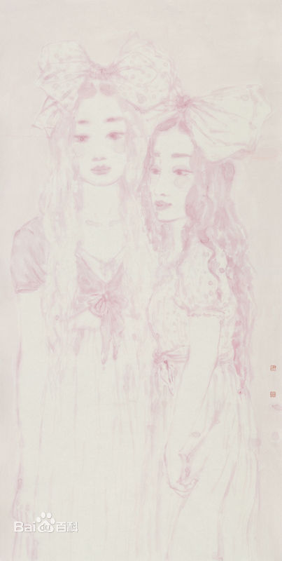 王永利水墨人物作品系列三素颜照壁纸