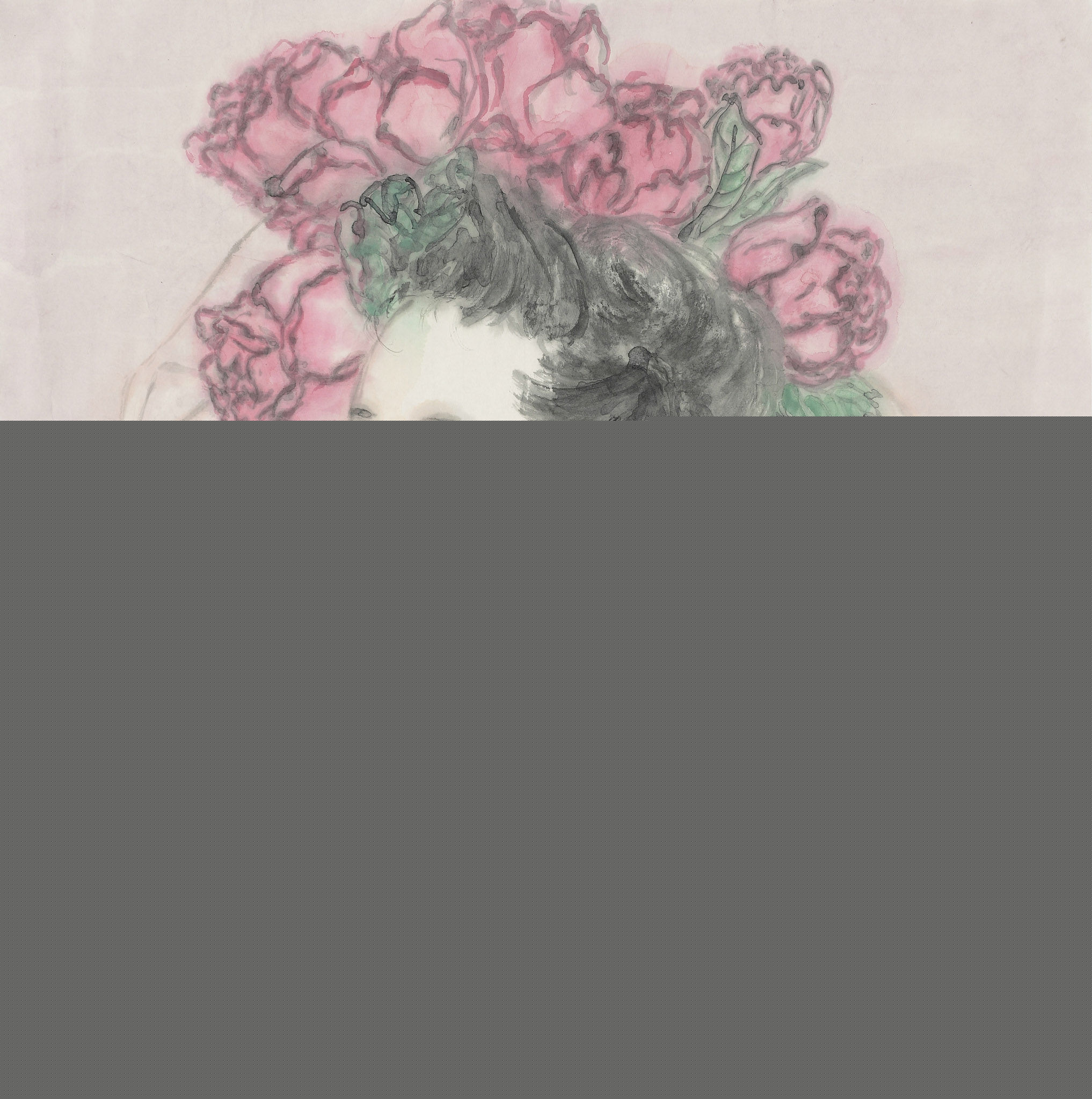 王永利水墨人物作品系列三素颜照壁纸