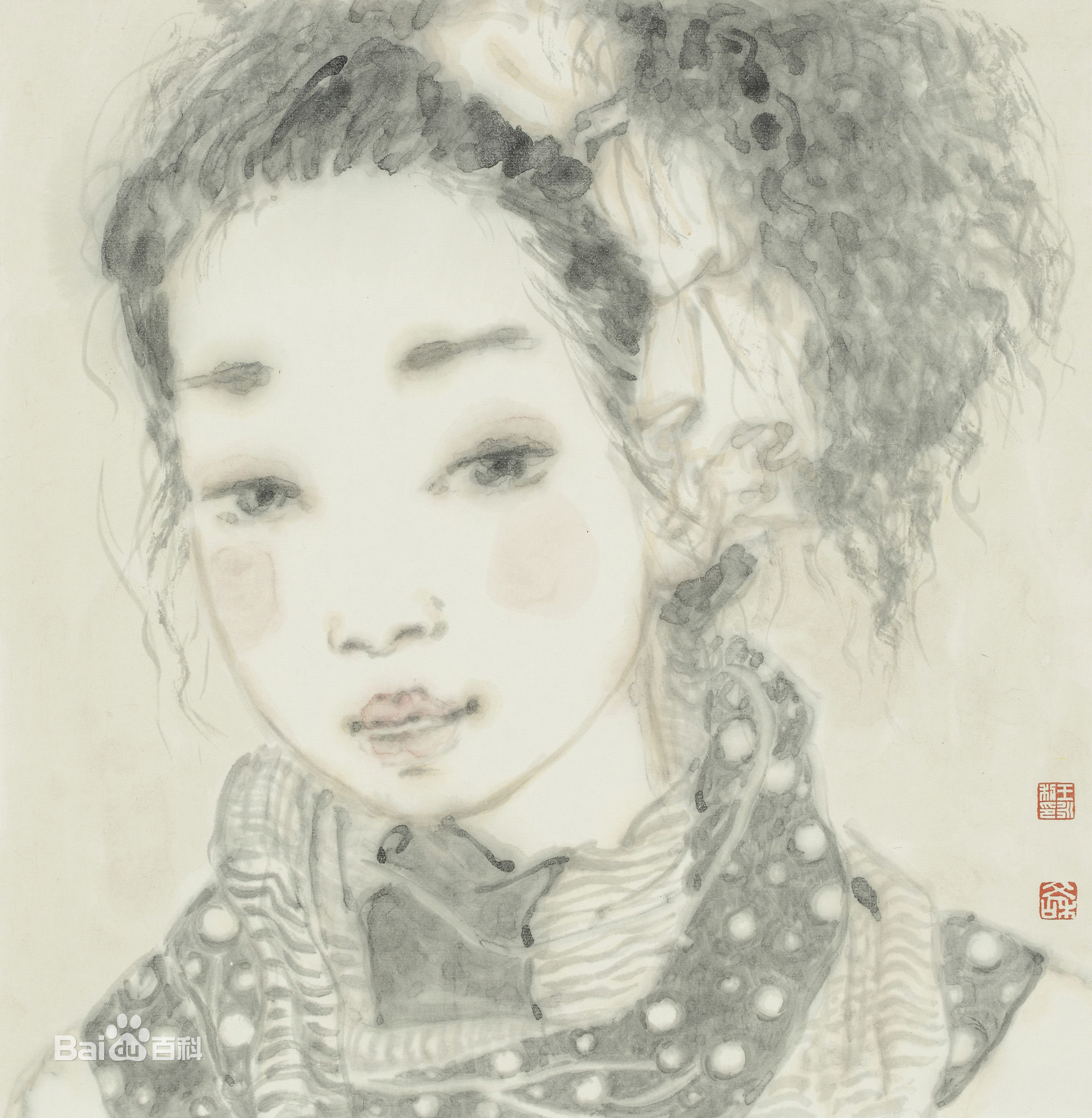 王永利水墨人物作品系列四素颜照相册