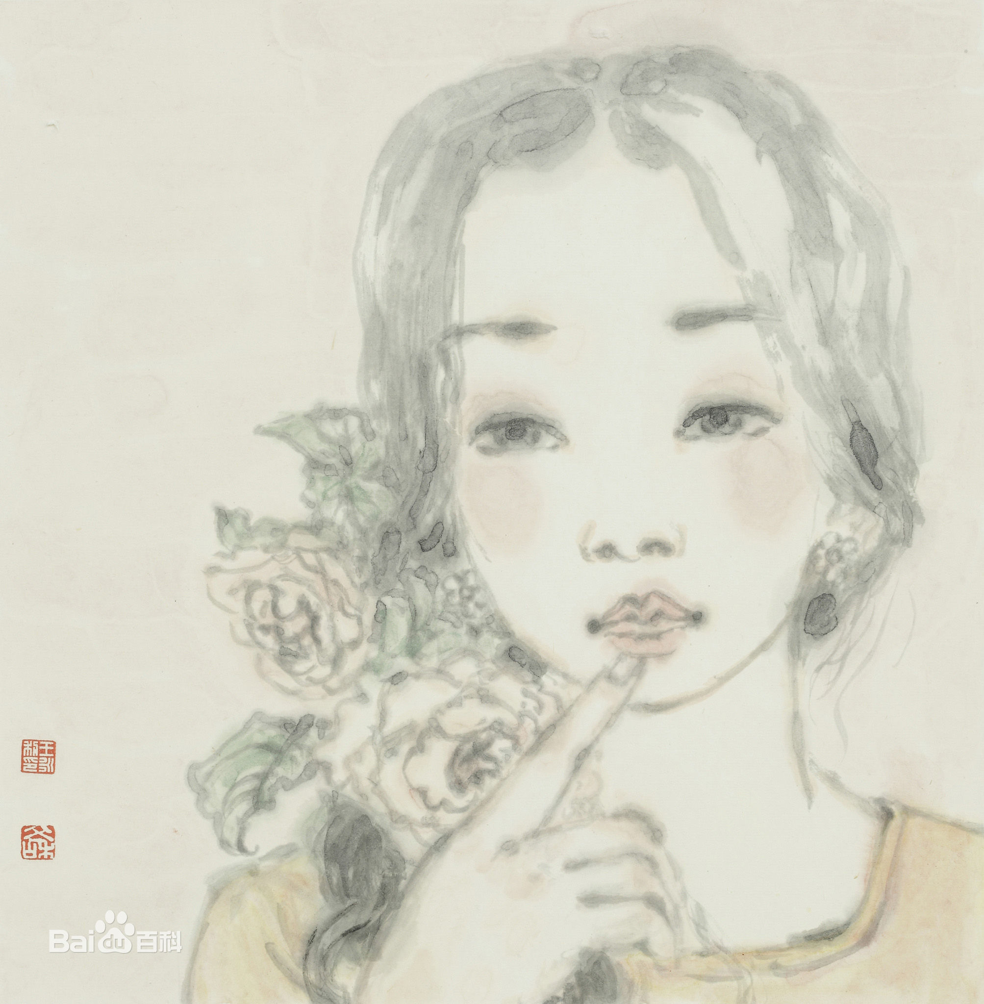 王永利水墨人物作品系列四素颜照相册