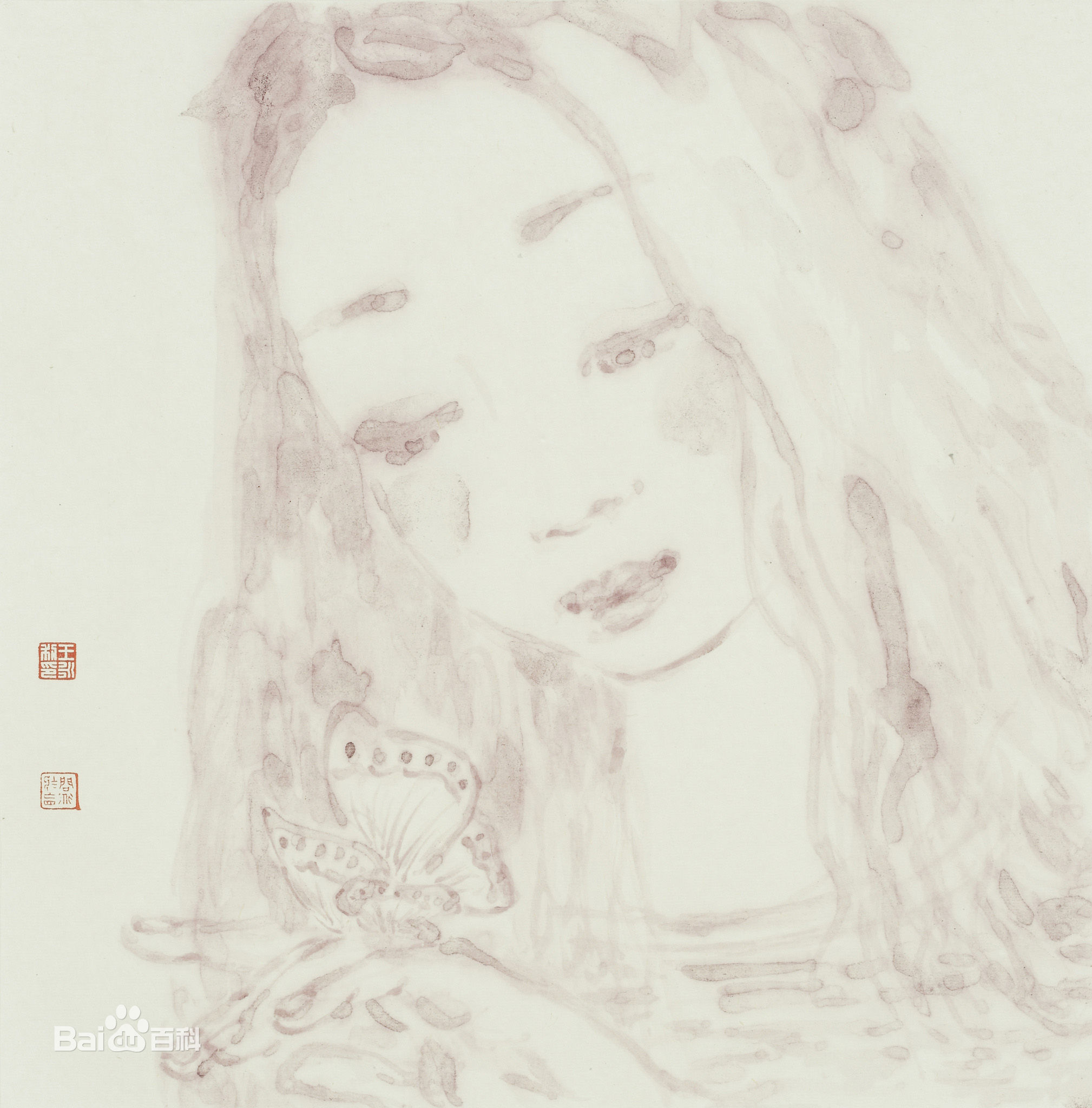 王永利水墨人物作品系列四素颜照相册