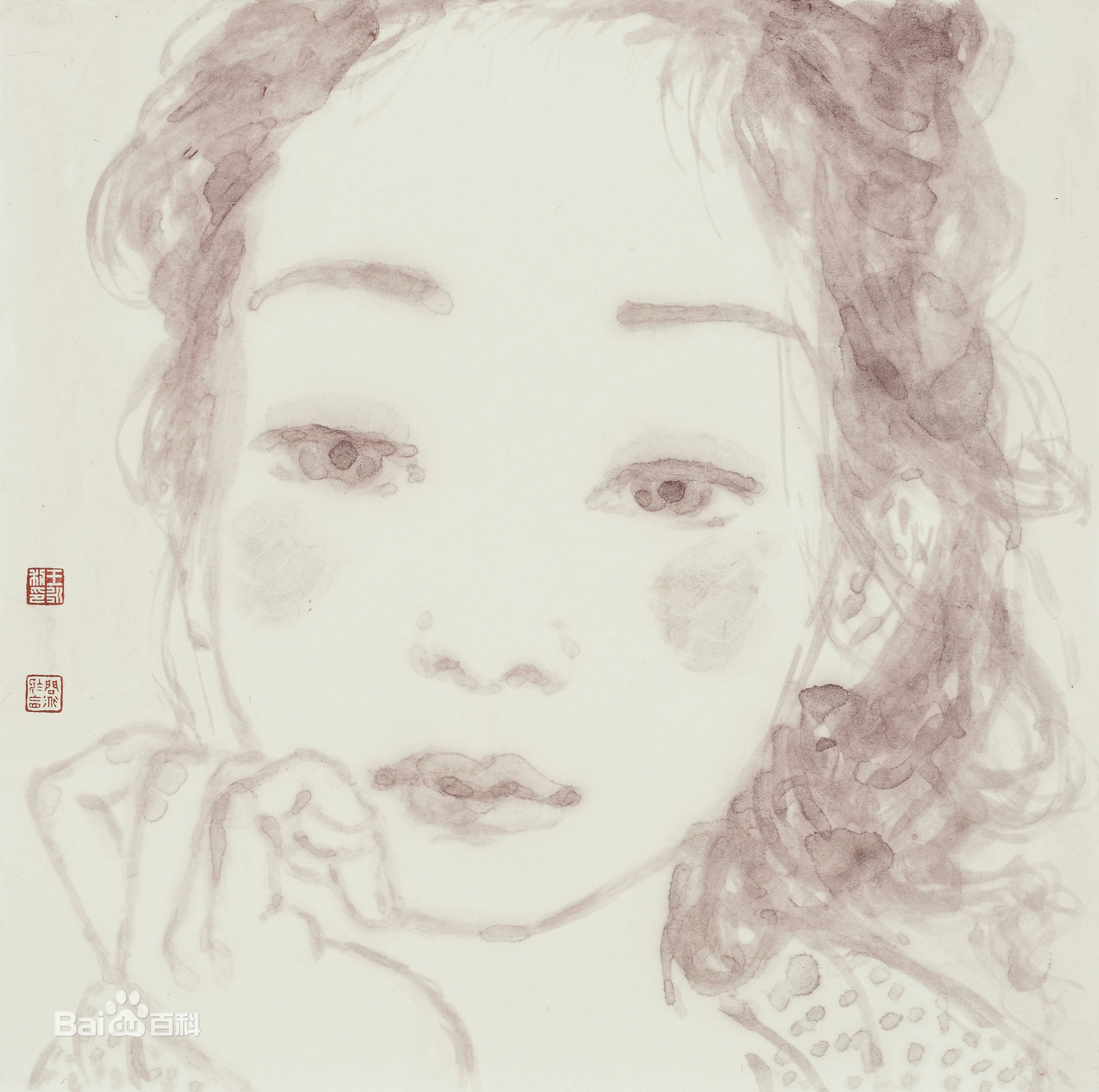 王永利水墨人物作品系列四素颜照相册