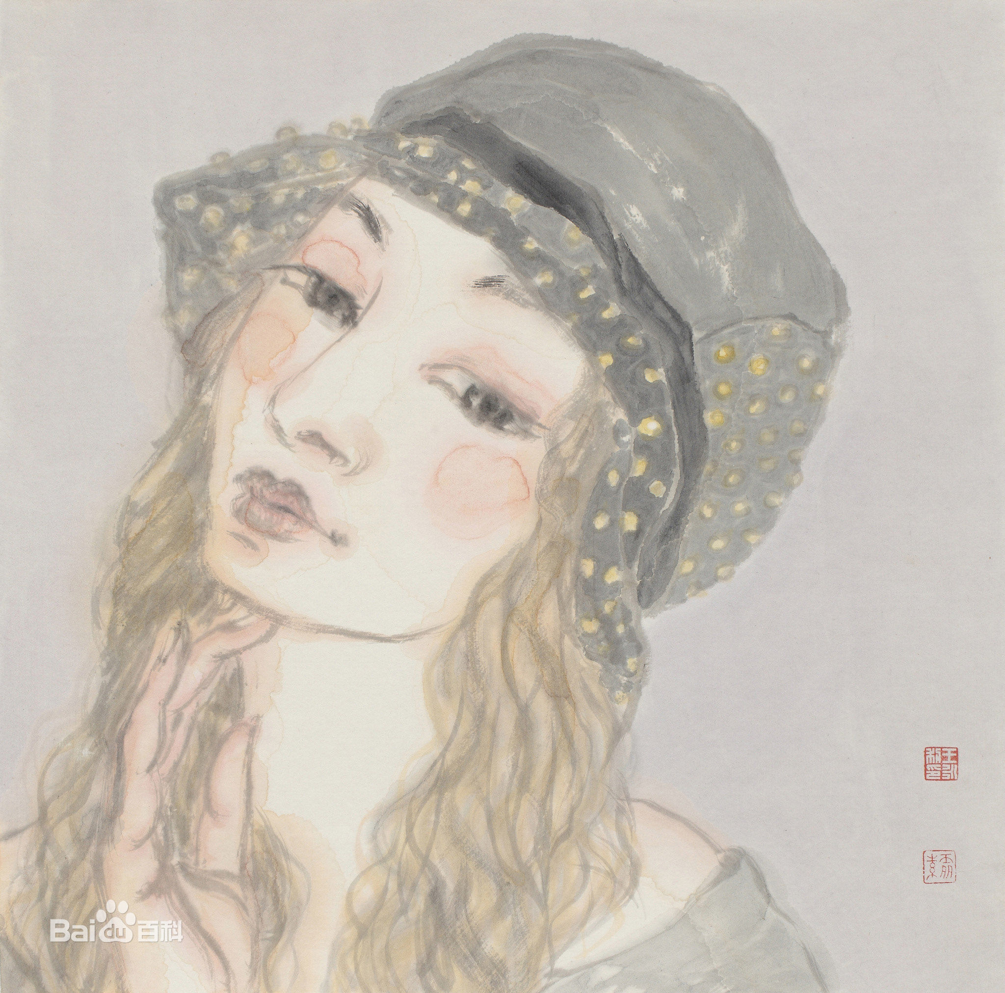 王永利水墨人物作品系列四素颜照相册