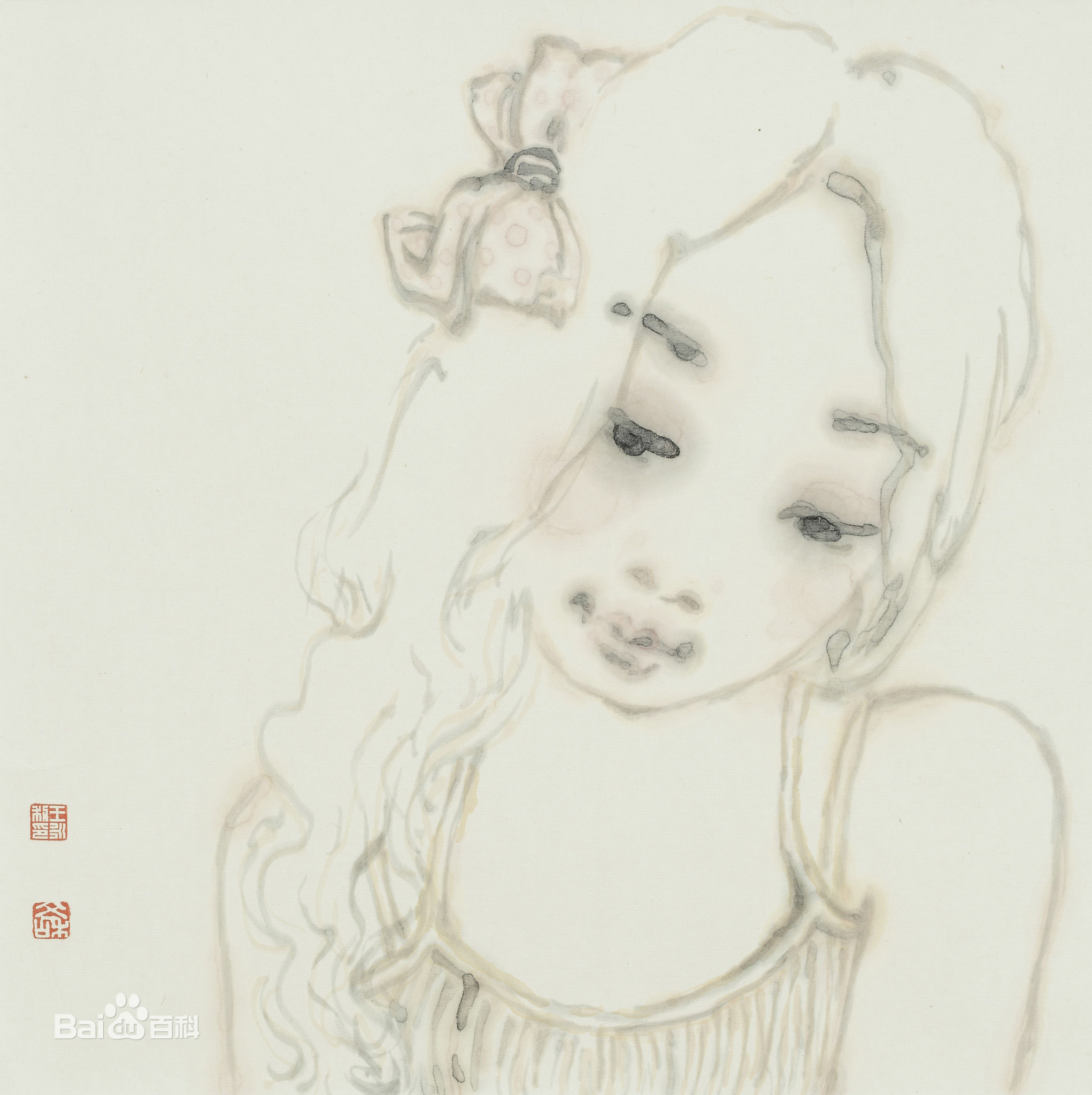 王永利水墨人物作品系列四素颜照相册