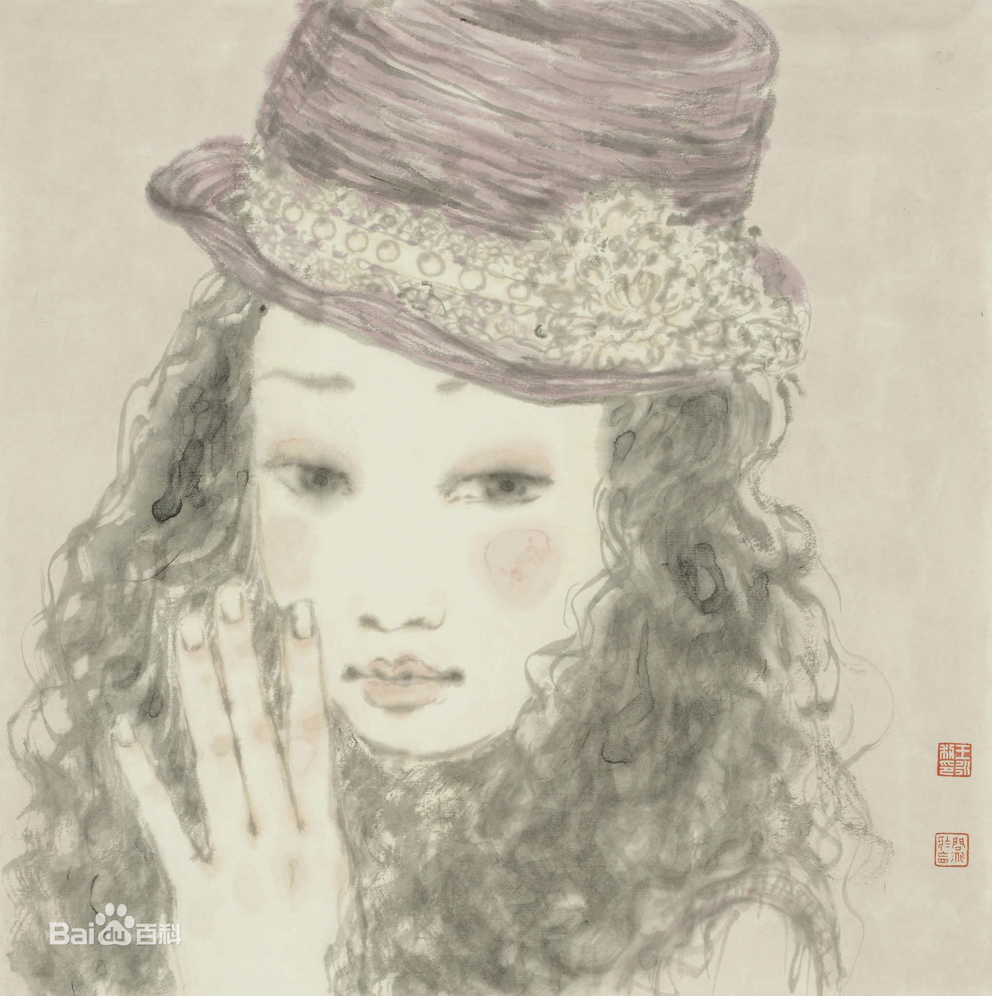 王永利水墨人物作品系列四素颜照相册