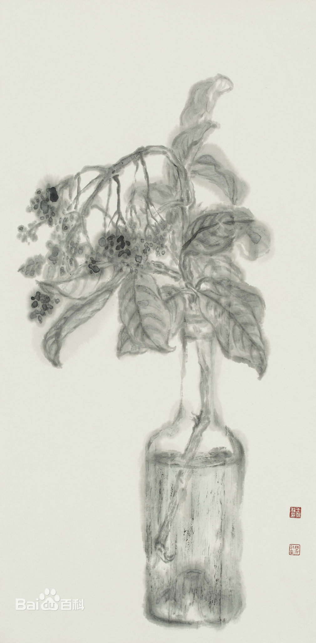 王永利水墨花鸟作品壁纸壁纸