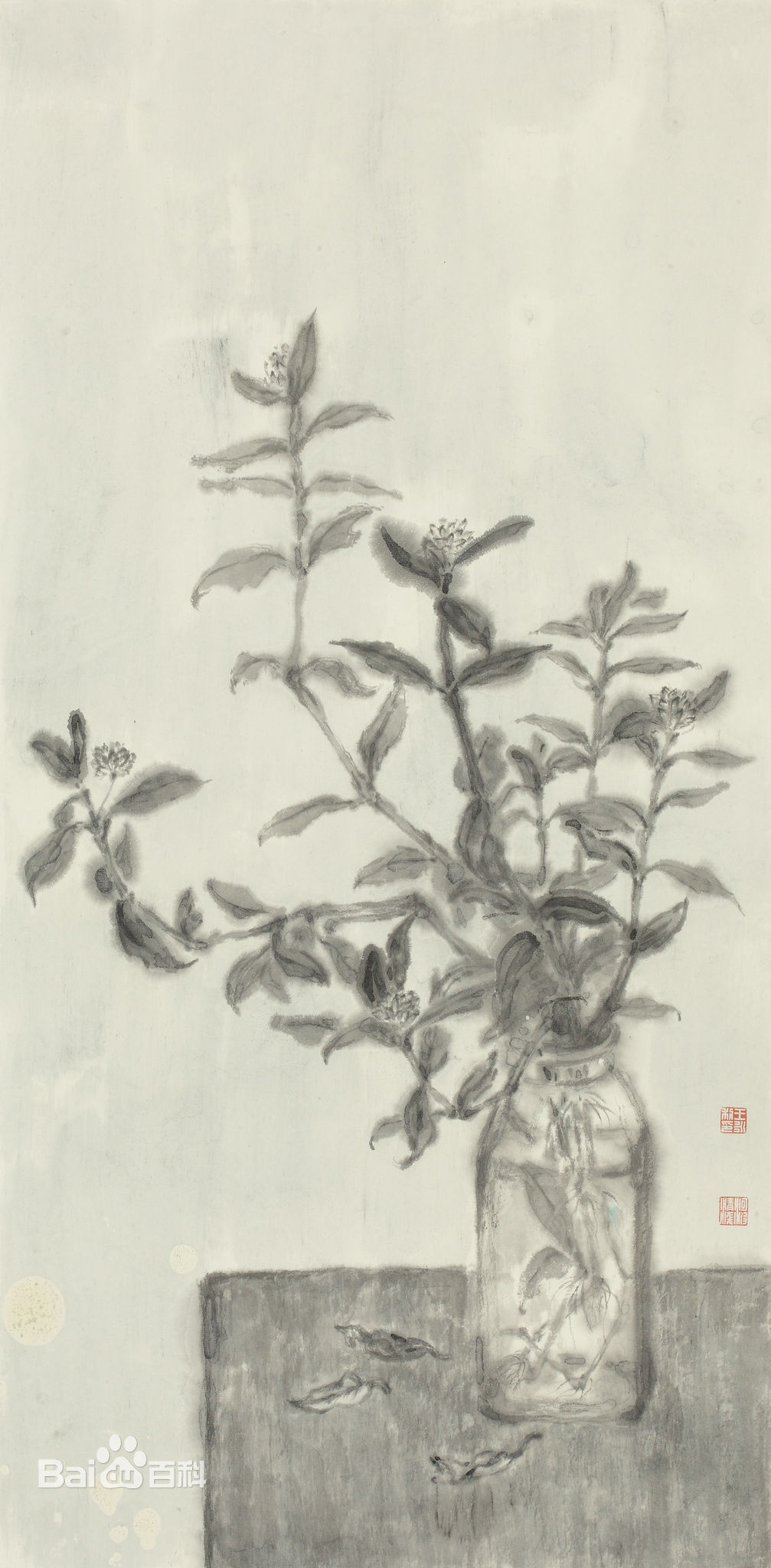 王永利水墨花鸟作品壁纸壁纸