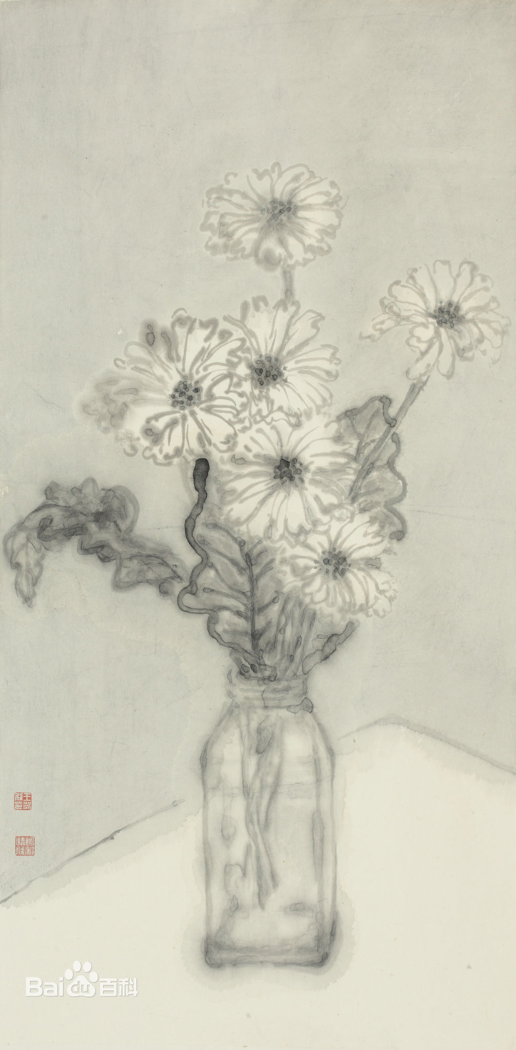 王永利水墨花鸟作品壁纸壁纸