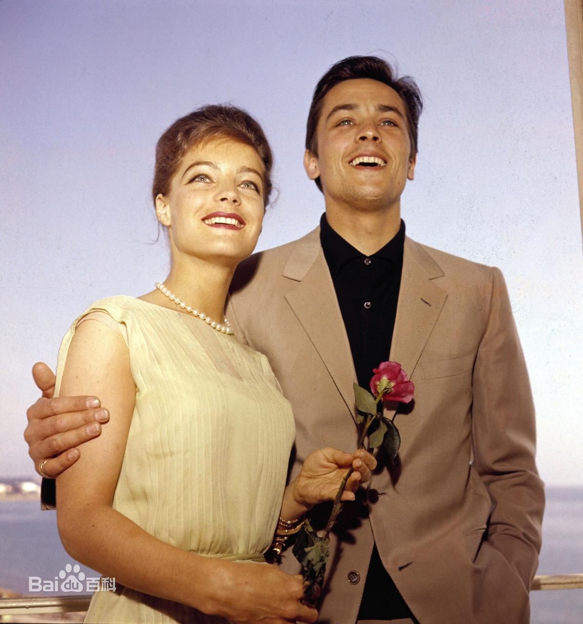 罗密·施奈德(Romy Schneider)与阿兰·德龙素颜照相册