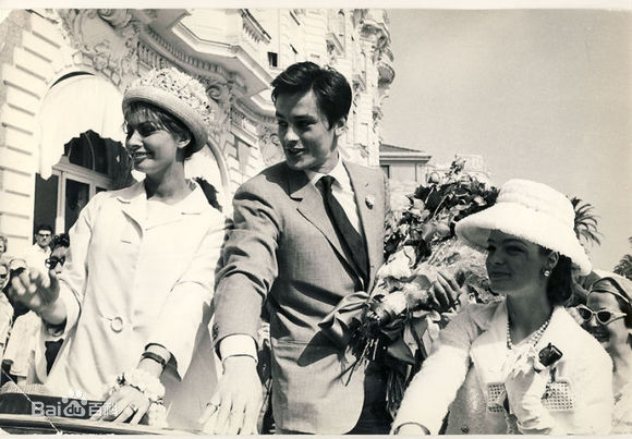 罗密·施奈德(Romy Schneider)与阿兰·德龙前后照片