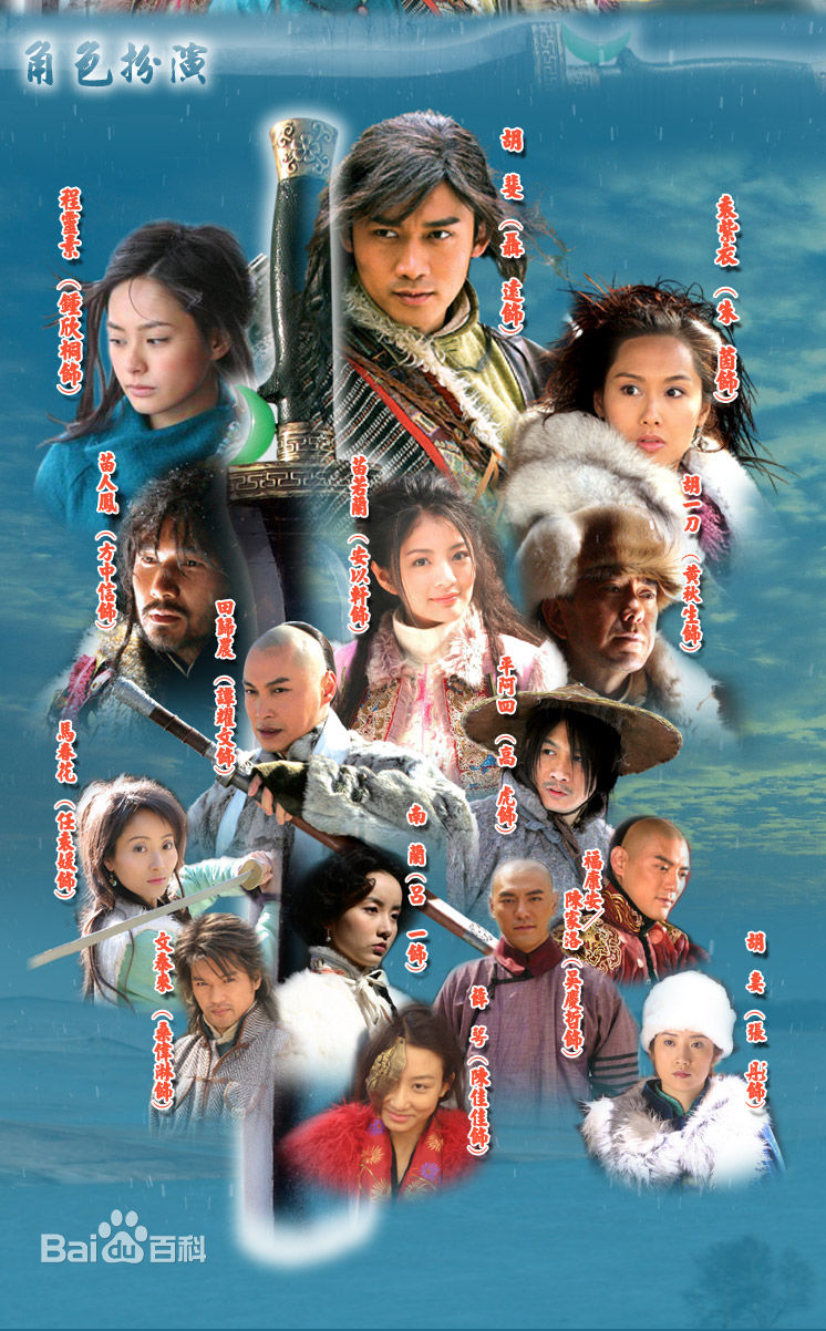 白一骢在编剧作品《雪山飞狐》中的