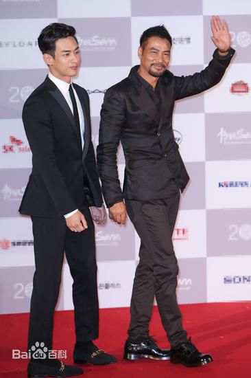韩志硕任达华在第20届釜山国际电影节红毯上图册