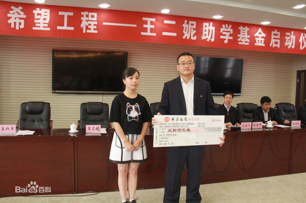 王二妮社会活动壁纸壁纸