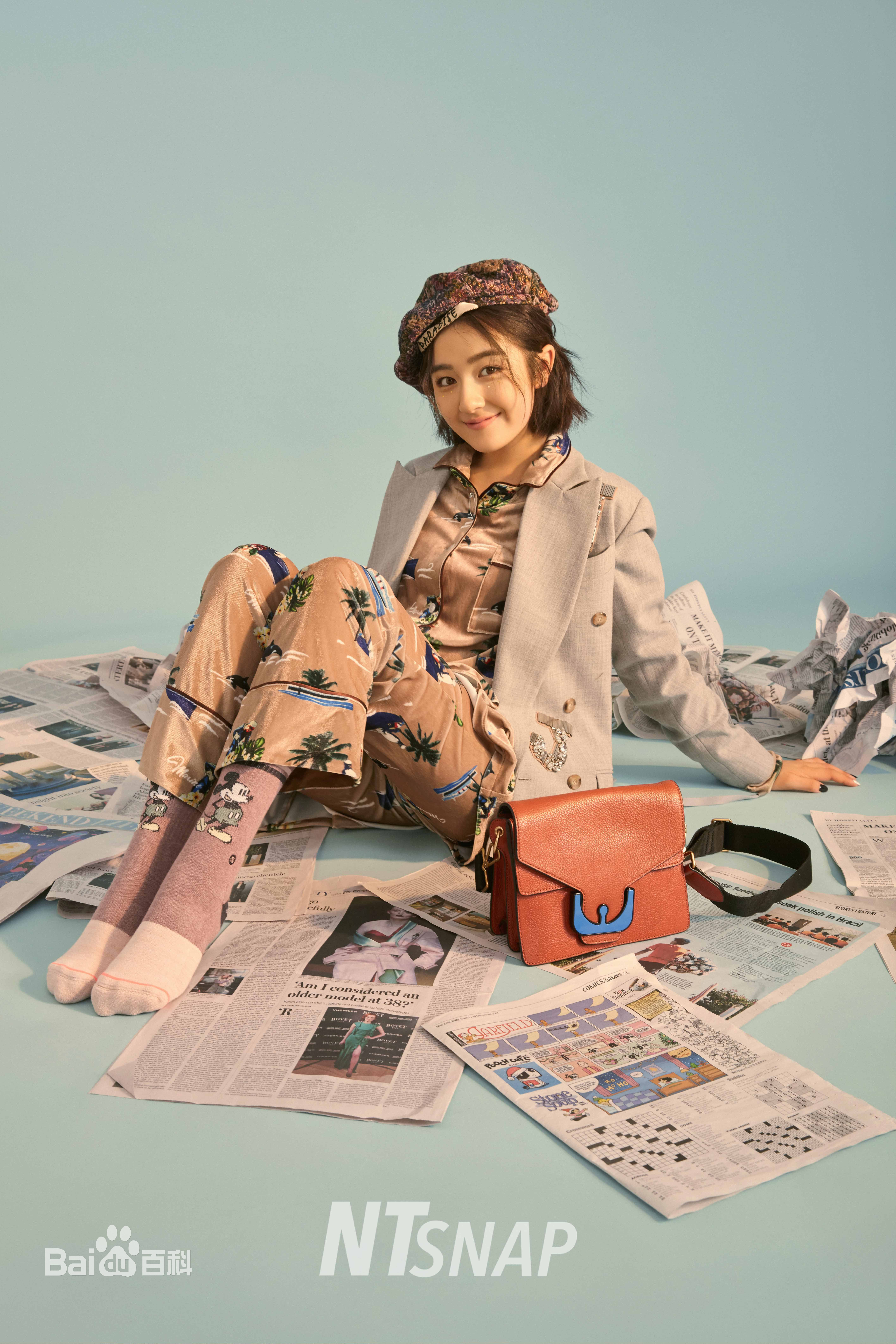 李兰迪在《NTsnap》时尚大片中的