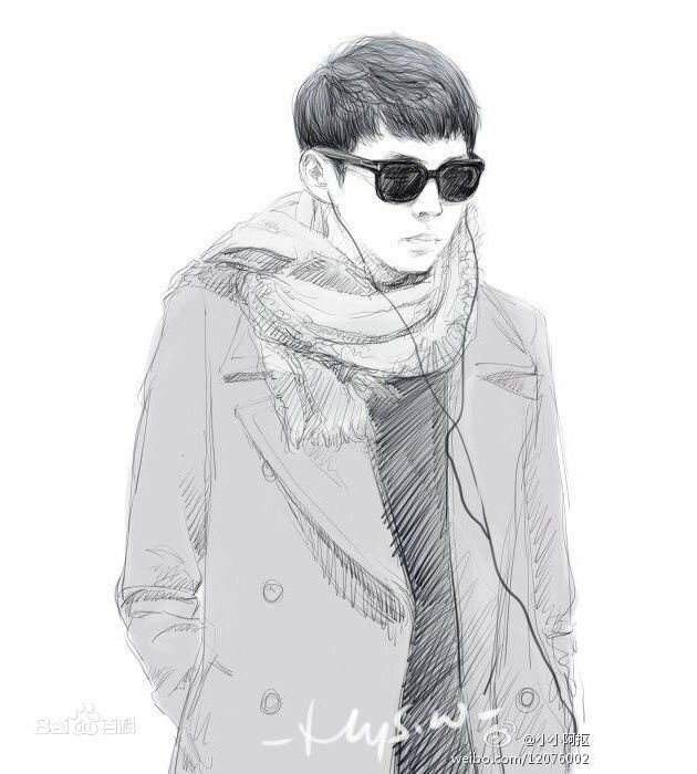 朴有天(，パク·ユチョン，park yoo-chun)漫画手绘图册