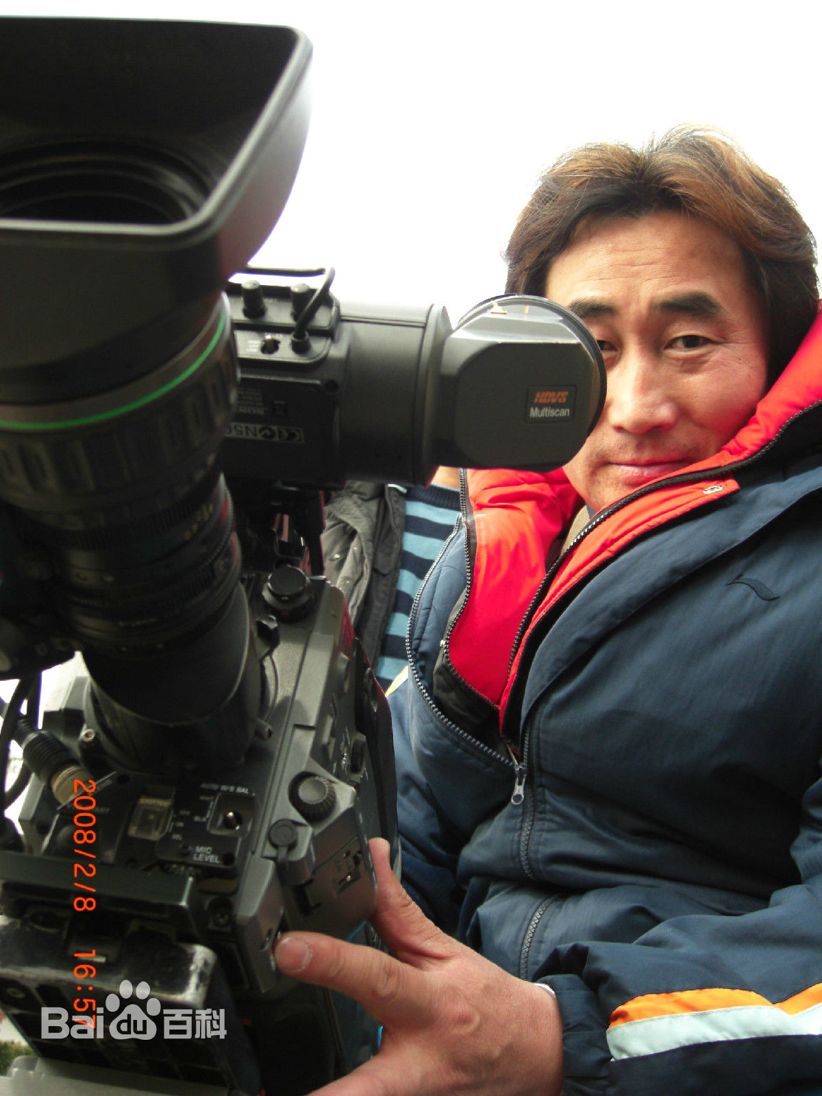 陈强在电视剧《东陵大盗》现场中的