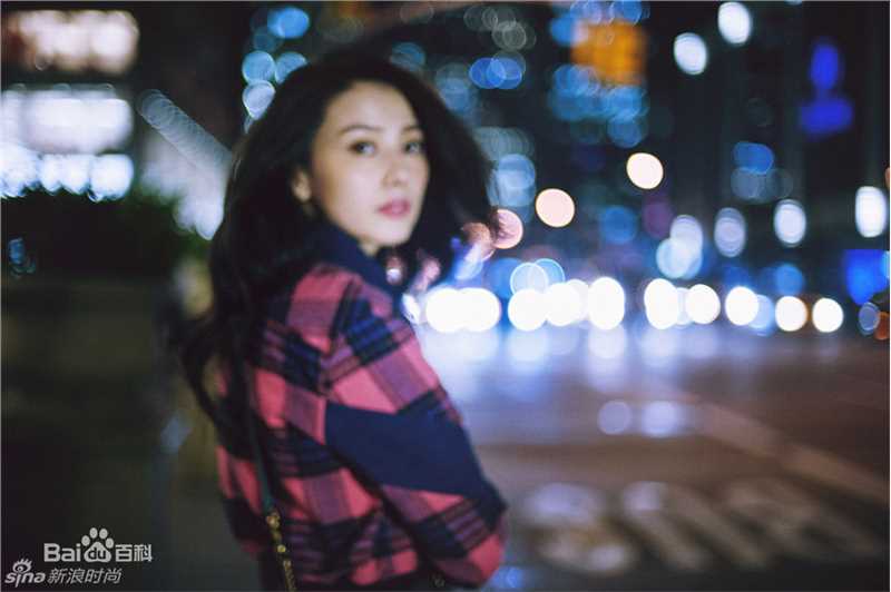 高圆圆(Gao Yuanyuan)纽约夜景街拍图片图册