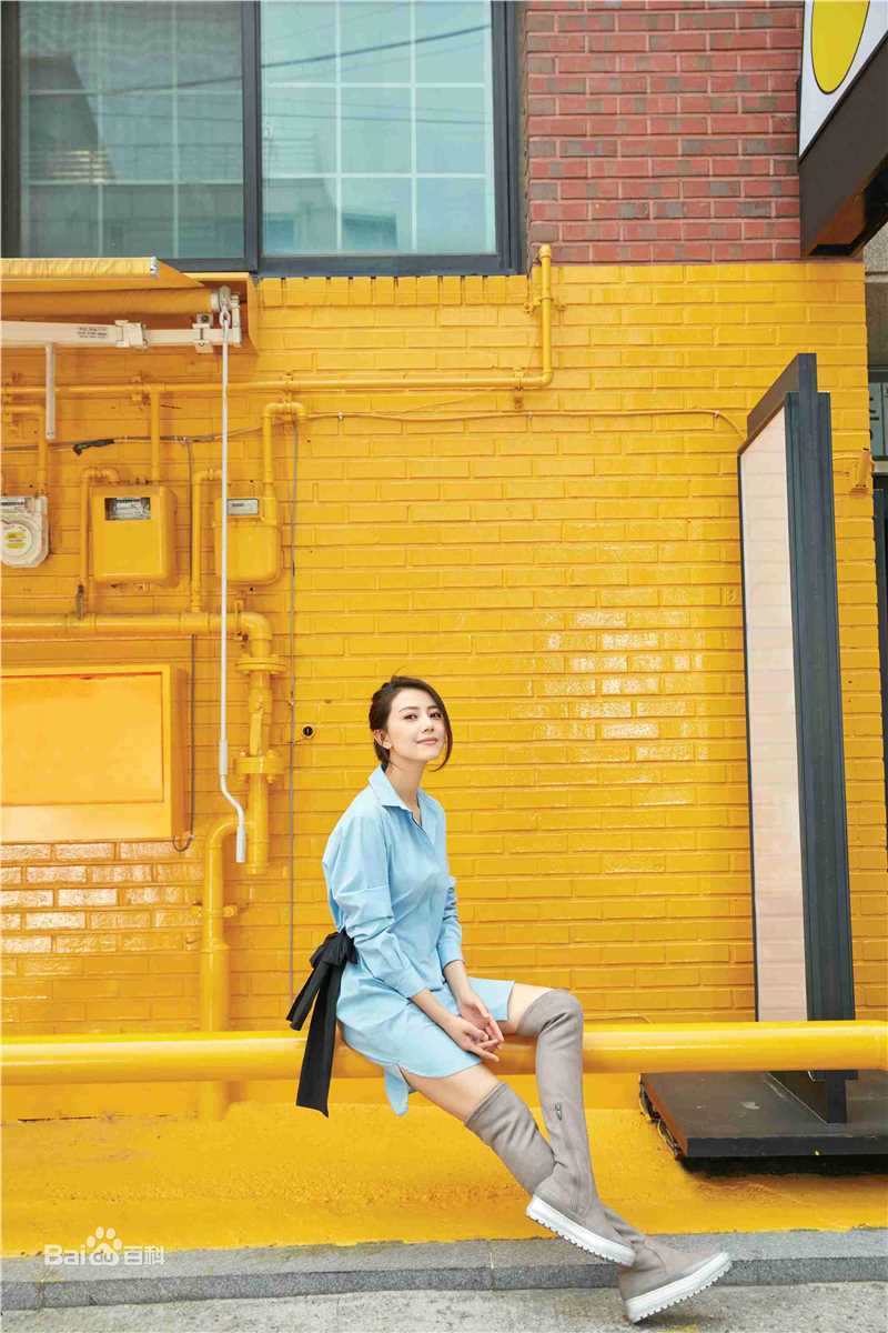 高圆圆(Gao Yuanyuan)圆漾Ondul'鞋履品前后照片