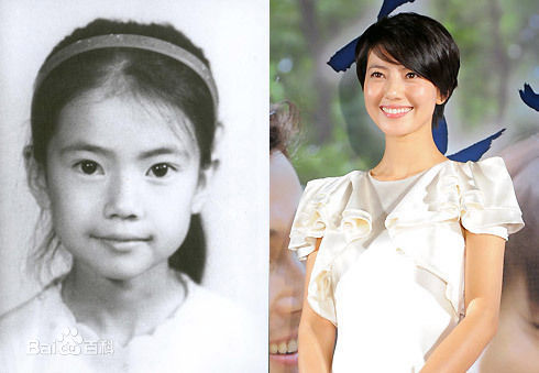 高圆圆(Gao Yuanyuan)童年照前后照片