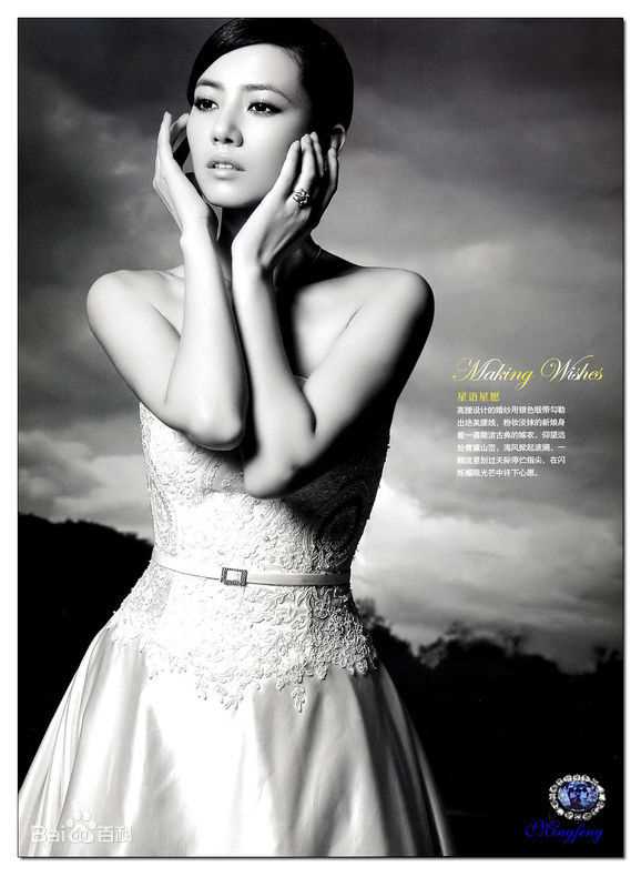 高圆圆(Gao Yuanyuan)婚纱照前后照片