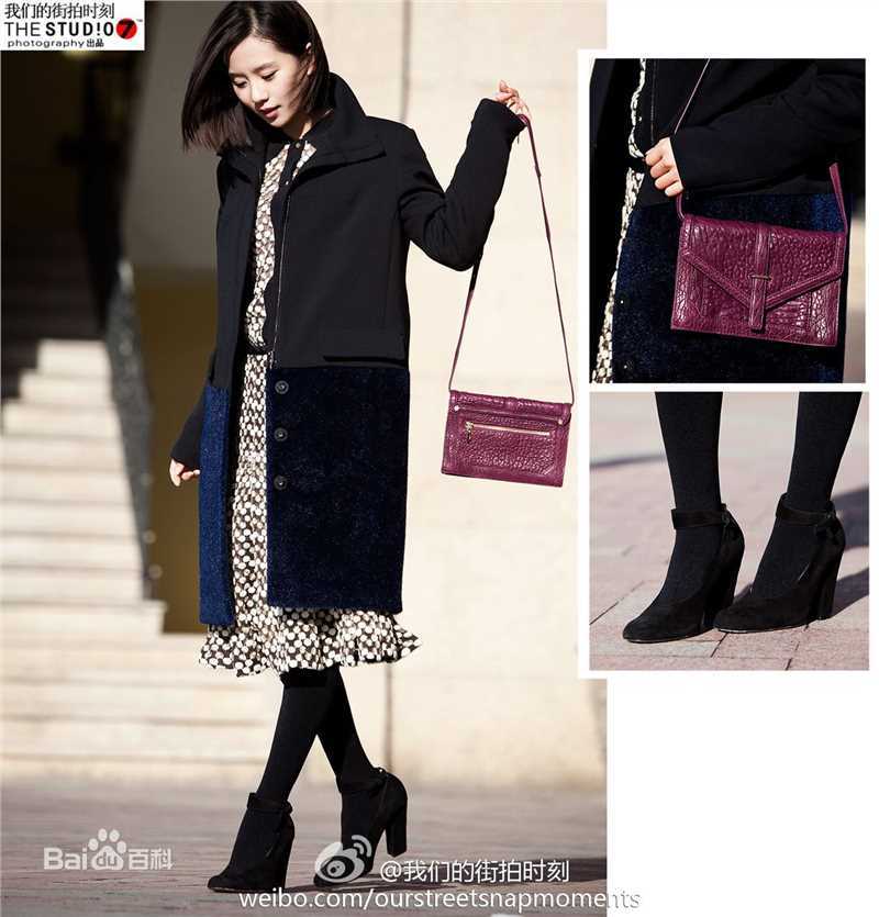 刘诗诗(Liu Shishi)时尚街拍图素颜照