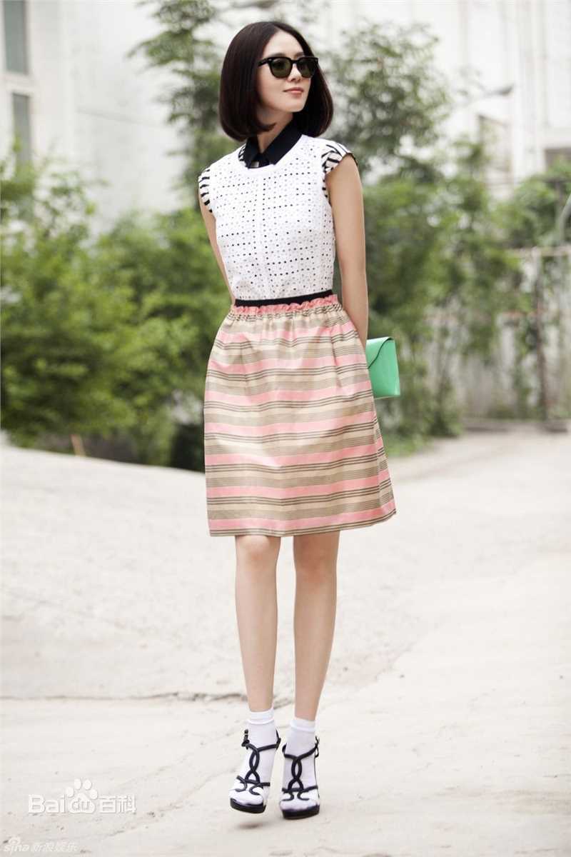 刘诗诗(Liu Shishi)时尚街拍图素颜照