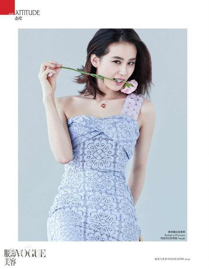最优质刘诗诗(Liu Shishi)在《Vogue服饰与美容》中的相册