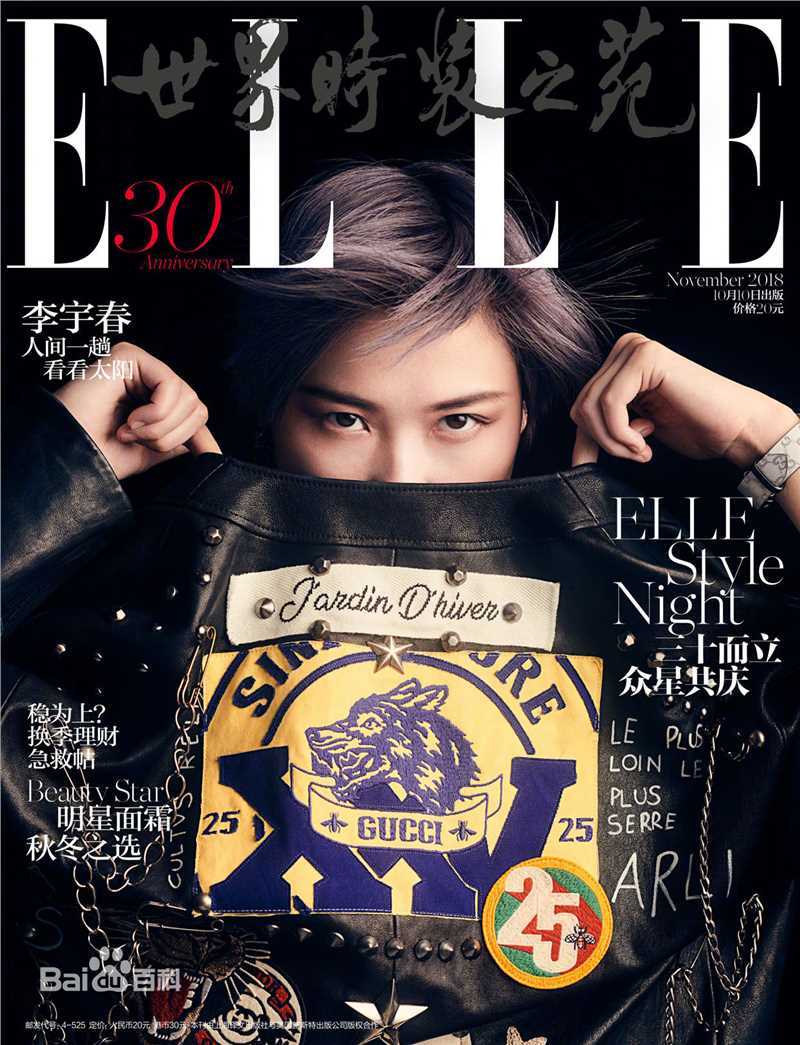 李宇春(Chris Lee)在《ELLE》中的