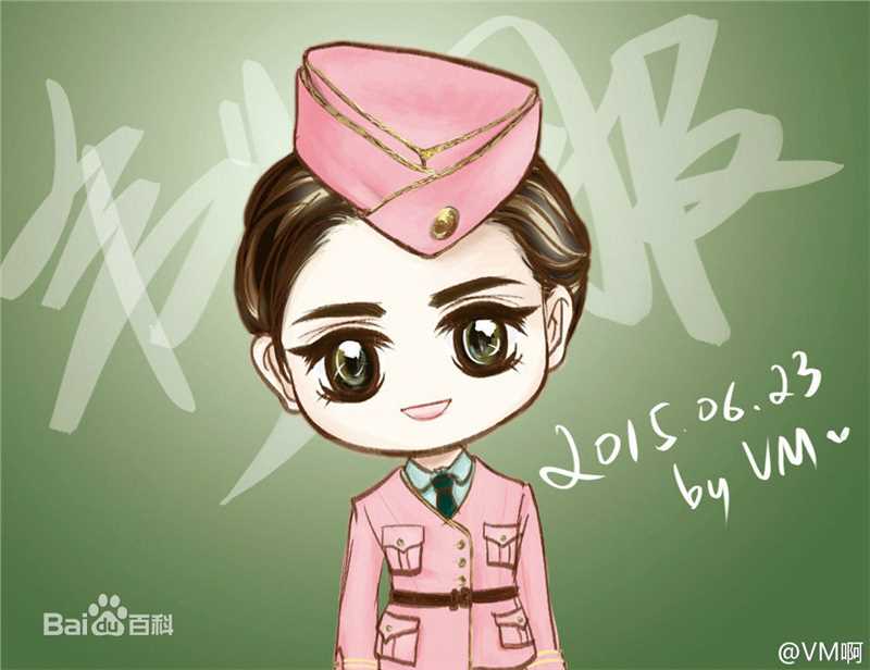 郑爽(Zheng Shuang)手绘素颜照相册