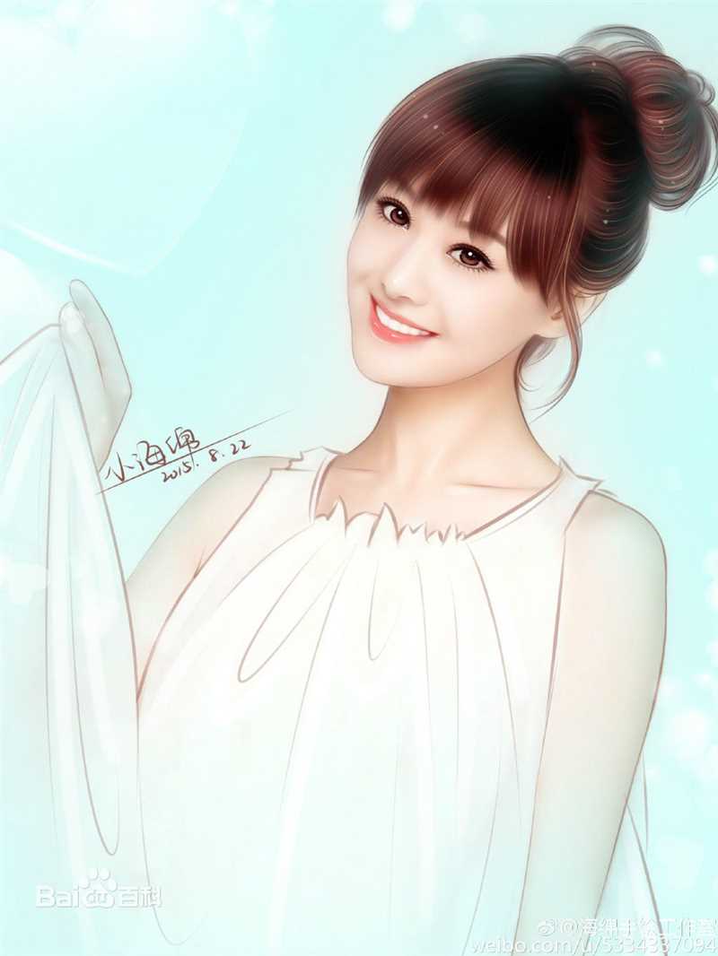 郑爽(Zheng Shuang)手绘素颜照相册