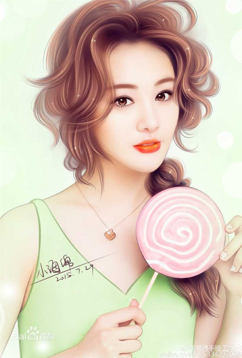 郑爽(Zheng Shuang)手绘素颜照相册