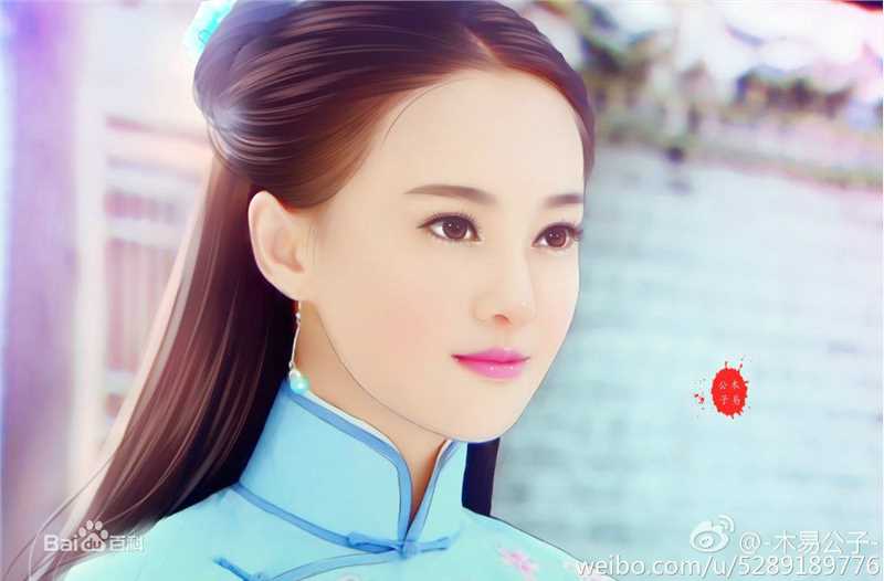 郑爽(Zheng Shuang)手绘素颜照相册