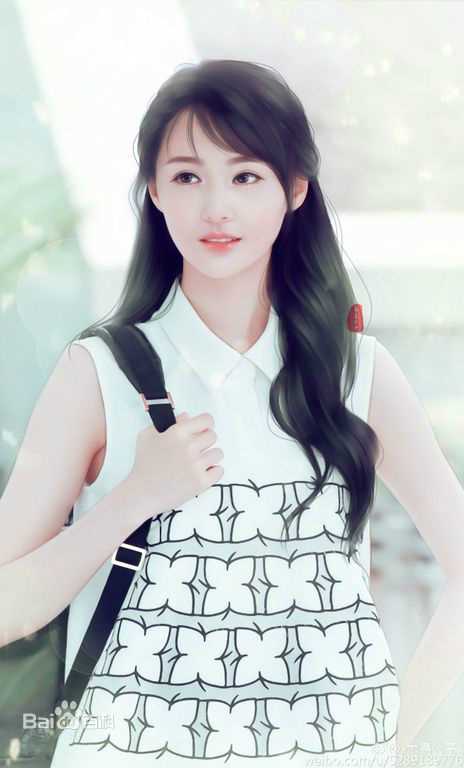 郑爽(Zheng Shuang)手绘素颜照相册