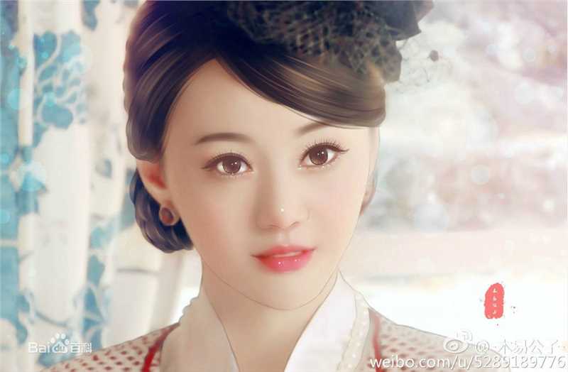 郑爽(Zheng Shuang)手绘素颜照相册