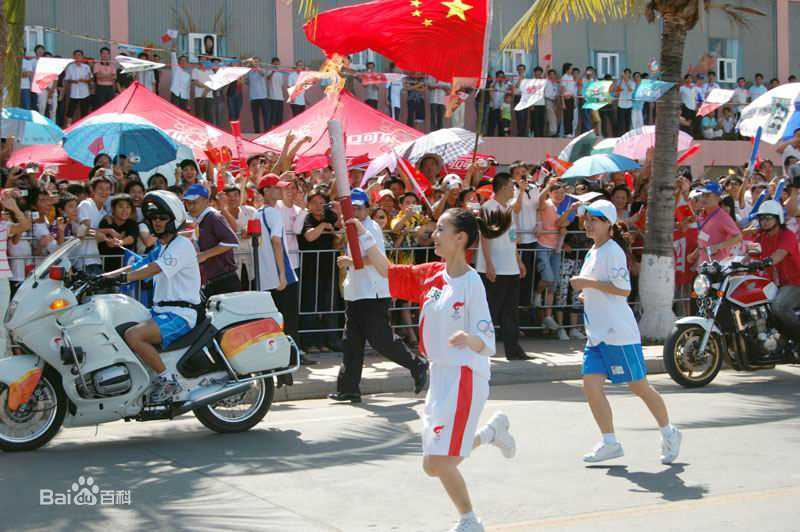 黄圣依(Eva Huang)奥运火炬手传递图素颜照相册