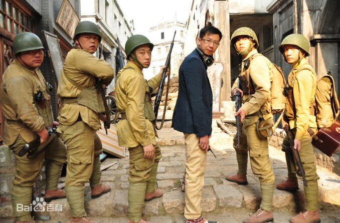 项宏敏在电影《菜鸟》现场中的