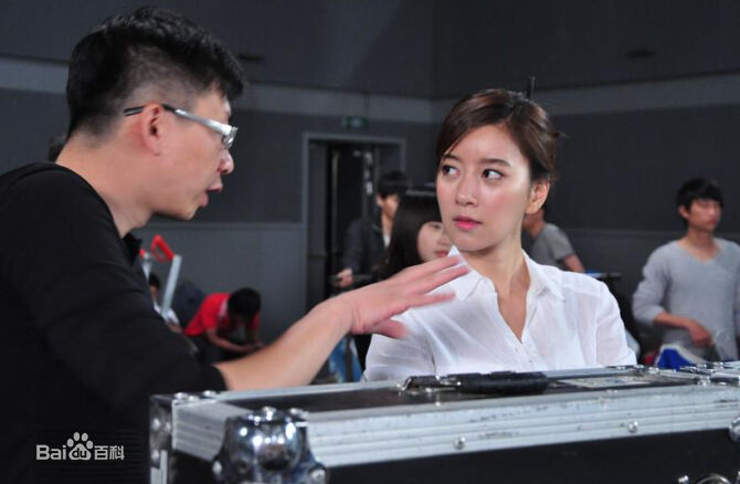 项宏敏在电影《菜鸟》现场中的