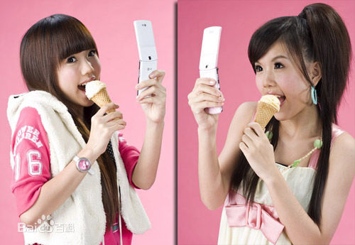 孙涵&孙雨、白纬芬&白纬玲(BY2)mix box代言图册素颜照相册