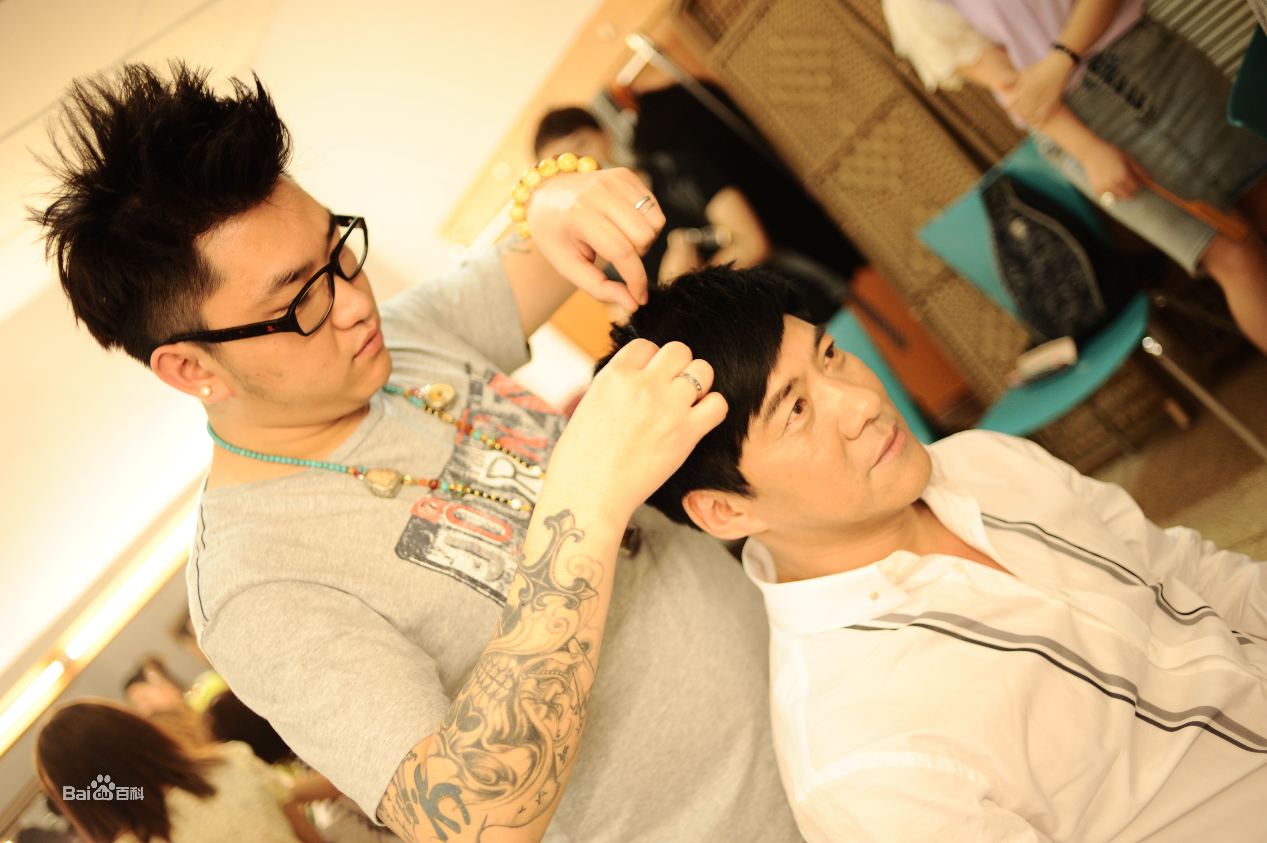 刘禹(KING)城市晚报30周年活动合影前后照片