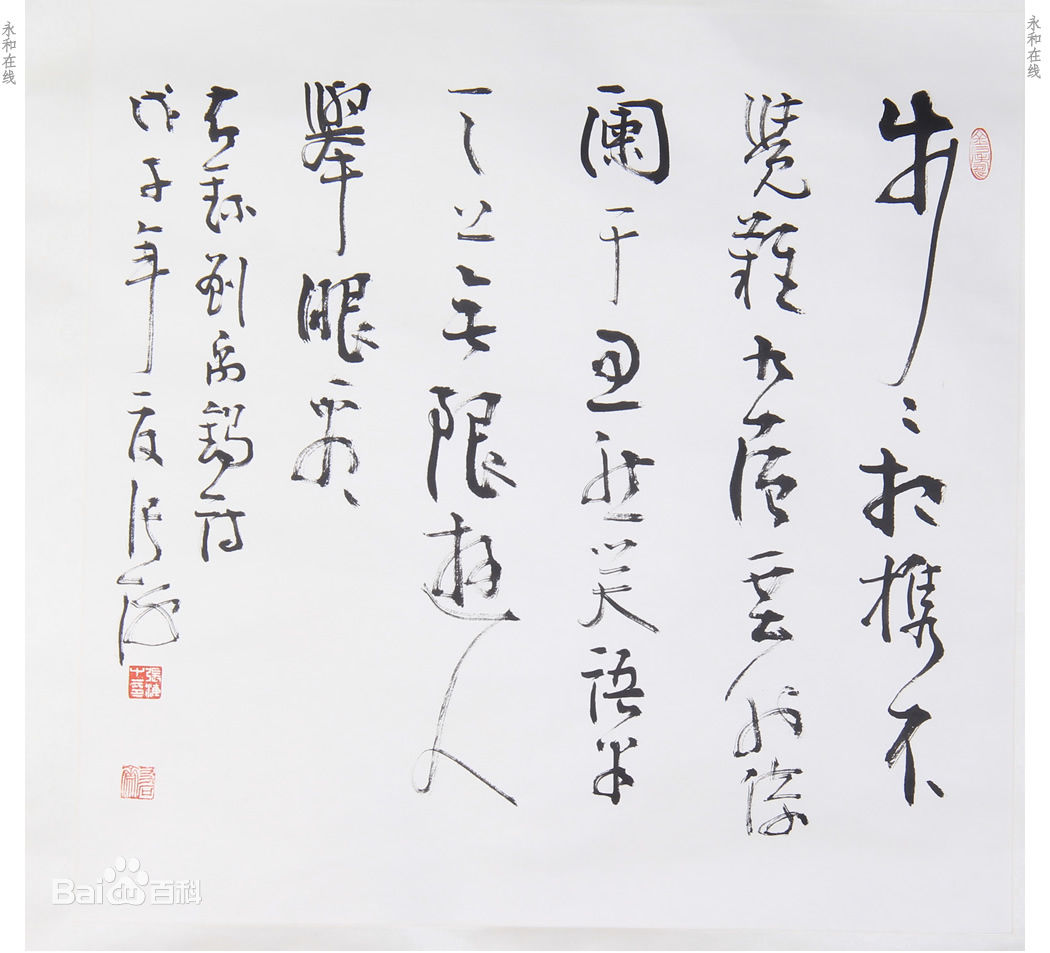 张海书法作品素颜照相册