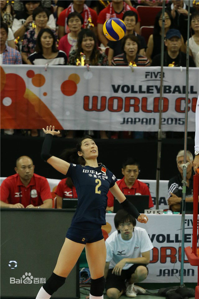 朱婷(Zhu Ting)获2015女排世界杯MVP前后照片