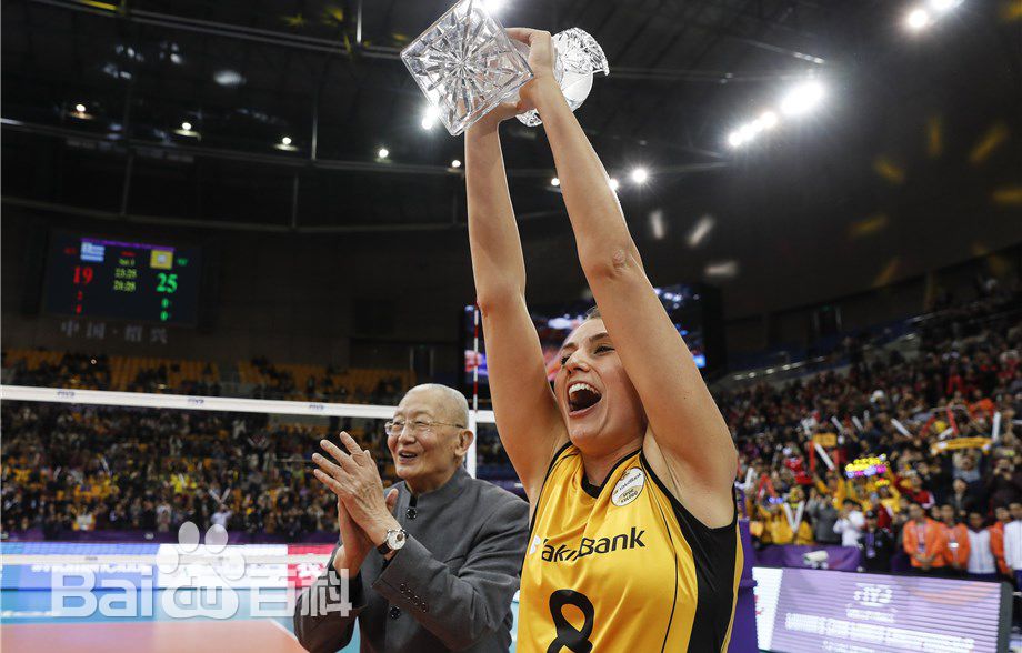 朱婷(Zhu Ting)2018浙江世俱杯蝉联冠军前后照片