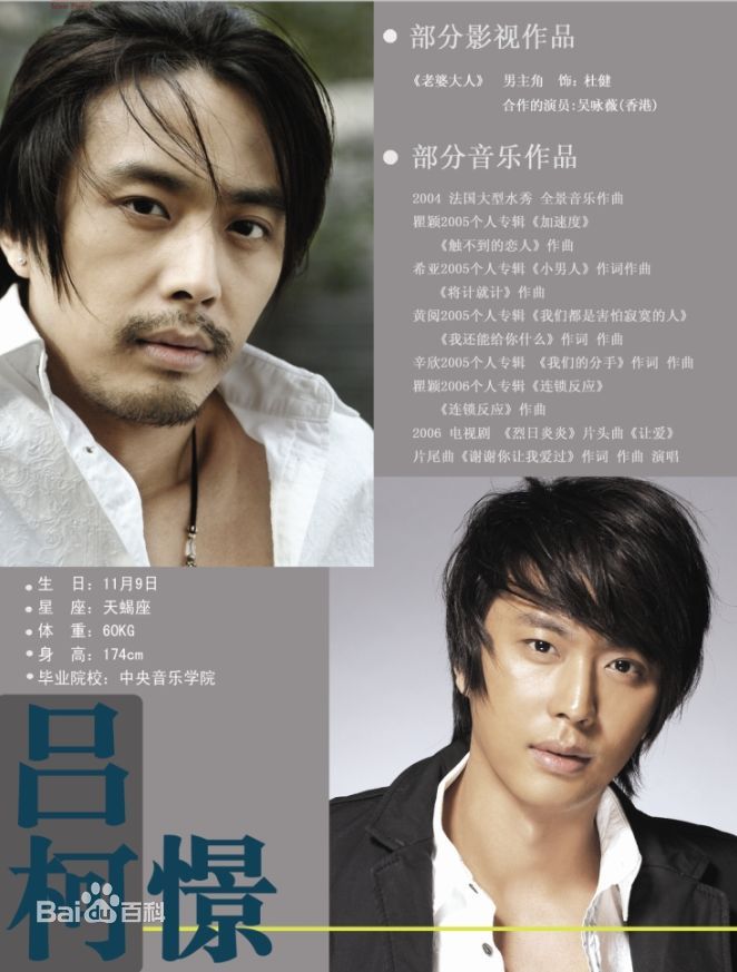 吕柯憬人物图册生活照相册